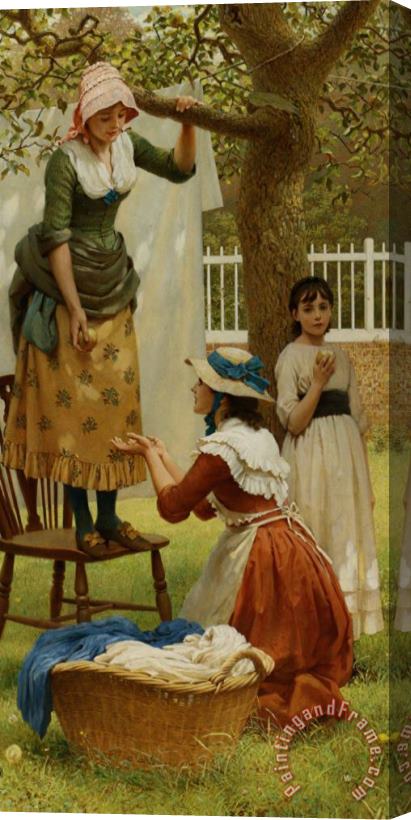 George Dunlop, R.a., Leslie The Daughters of Eve Stretched Canvas Print / Canvas Art