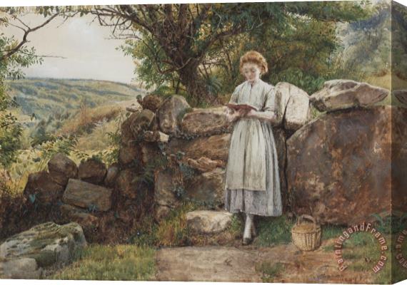 George Goodwin Kilburne A Peaceful Read Stretched Canvas Painting / Canvas Art