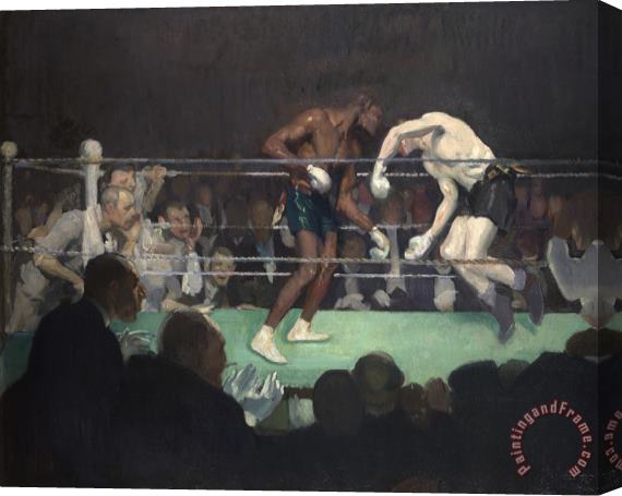 George Luks Boxing Match Stretched Canvas Print / Canvas Art