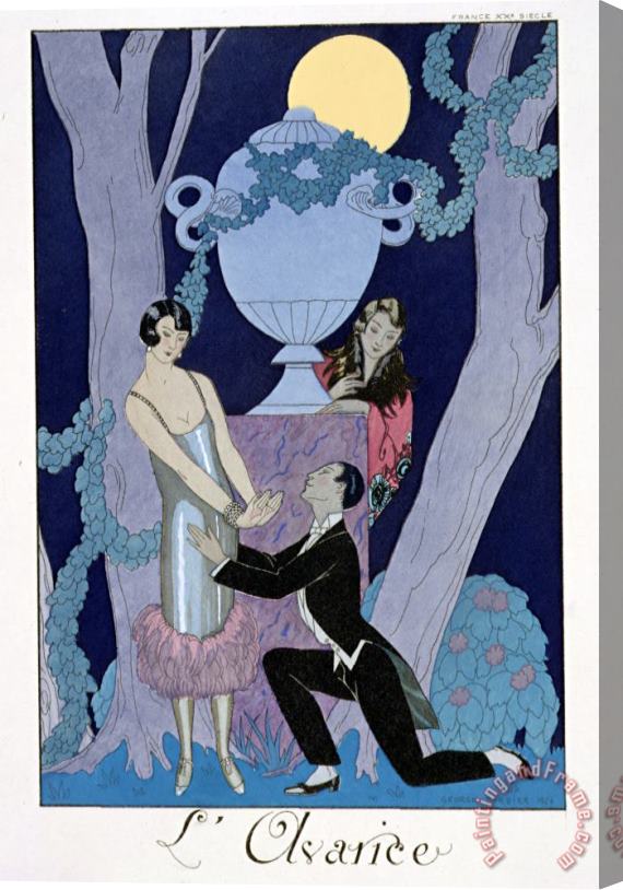 Georges Barbier Avarice Stretched Canvas Print / Canvas Art