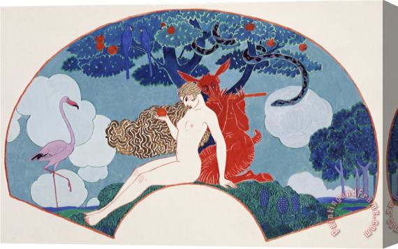 Georges Barbier Eve Stretched Canvas Print / Canvas Art