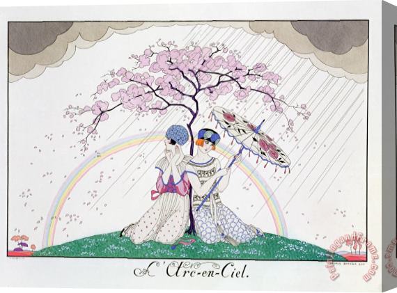 Georges Barbier The Rainbow Stretched Canvas Print / Canvas Art