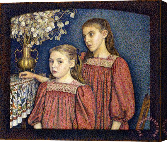 Georges Lemmen The Two Sisters Or The Serruys Sisters Stretched Canvas Print / Canvas Art