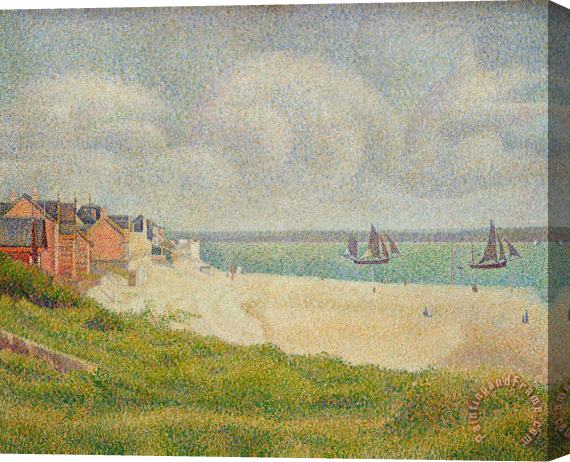 Georges Pierre Seurat Le Crotoy looking Upstream Stretched Canvas Painting / Canvas Art