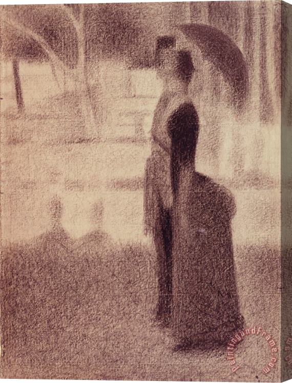 Georges Seurat Study for Sunday Afternoon on The Island of La Grande Jatte Stretched Canvas Print / Canvas Art