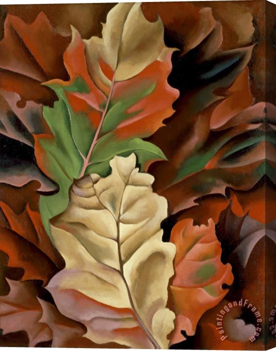 Georgia O'Keeffe Autumn Leaves Lake George, N.y. Stretched Canvas Painting / Canvas Art