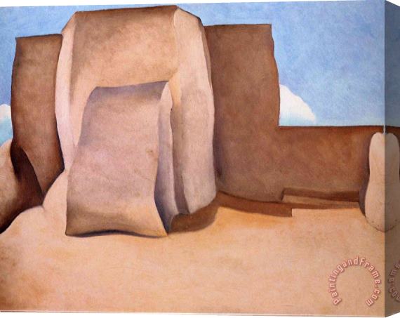 Georgia O'keeffe Ranchos Church New Mexico Stretched Canvas Painting / Canvas Art