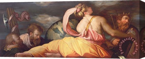 Giorgio Vasari Allegory Of Geography Stretched Canvas Painting / Canvas Art