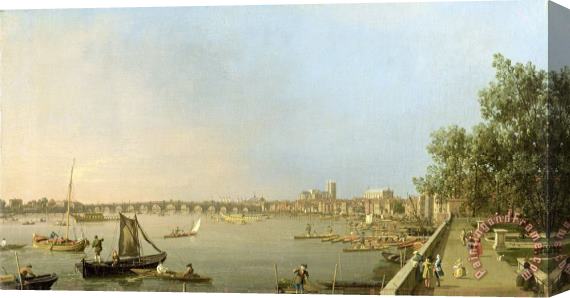 Giovanni Antonio Canaletto The Thames from the Terrace of Somerset House Stretched Canvas Painting / Canvas Art