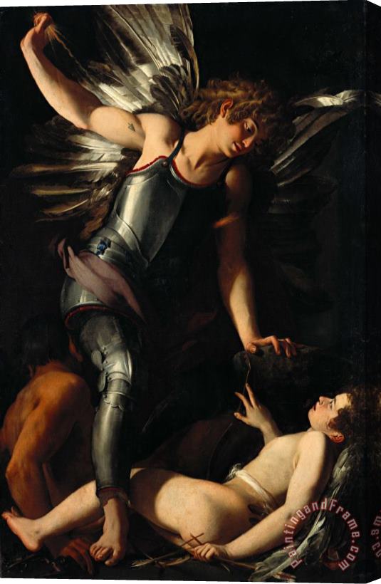 Giovanni Baglione The Divine Eros Defeats The Earthly Eros Stretched Canvas Painting / Canvas Art