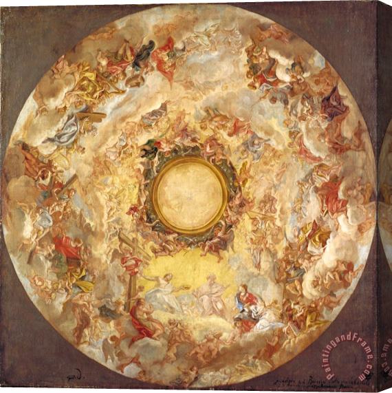 Giovanni Battista Gaulli St. Agnes Is Received Into Heaven Stretched Canvas Painting / Canvas Art