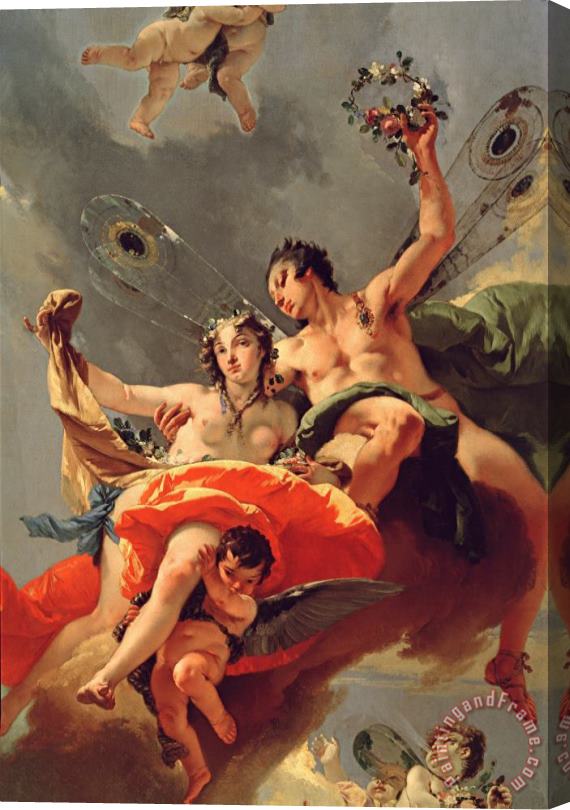 Giovanni Battista Tiepolo Zephyr And Flora Stretched Canvas Painting / Canvas Art