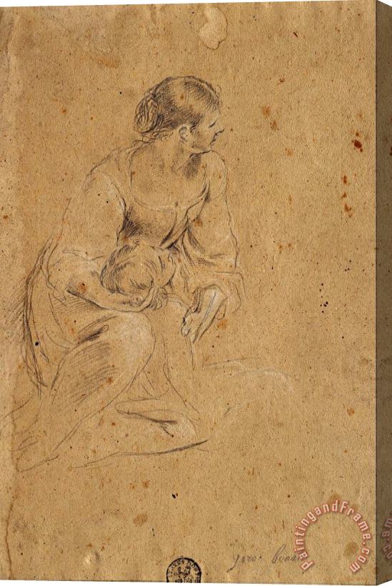 Giovanni Bonatti Study of a Female Figure Stretched Canvas Painting / Canvas Art