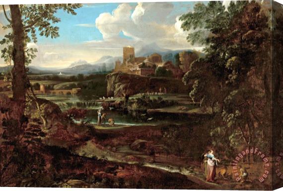 Giovanni F. Grimaldi Classical Landscape Stretched Canvas Painting / Canvas Art