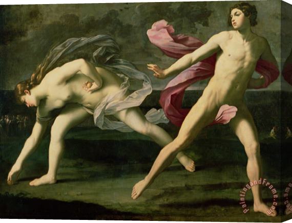 Guido Reni Atalanta and Hippomenes Stretched Canvas Print / Canvas Art