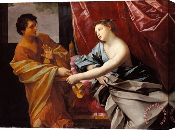 Guido Reni Joseph And Potiphar's Wife Stretched Canvas Painting / Canvas Art