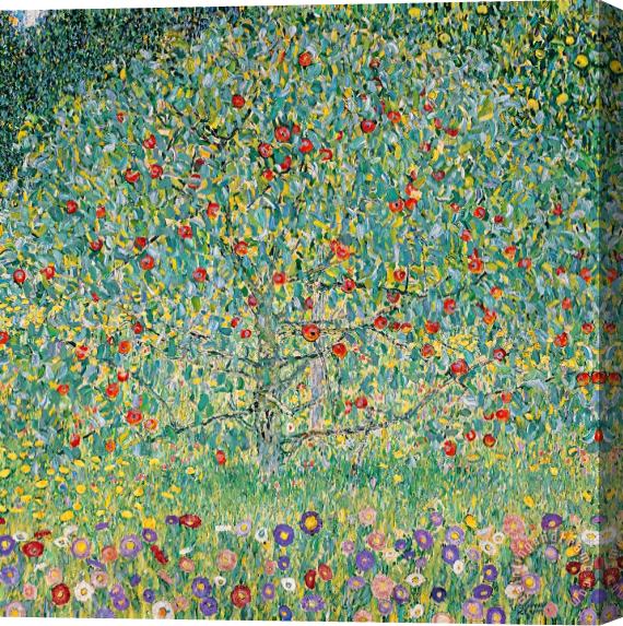 Gustav Klimt Apple Tree I Stretched Canvas Painting / Canvas Art