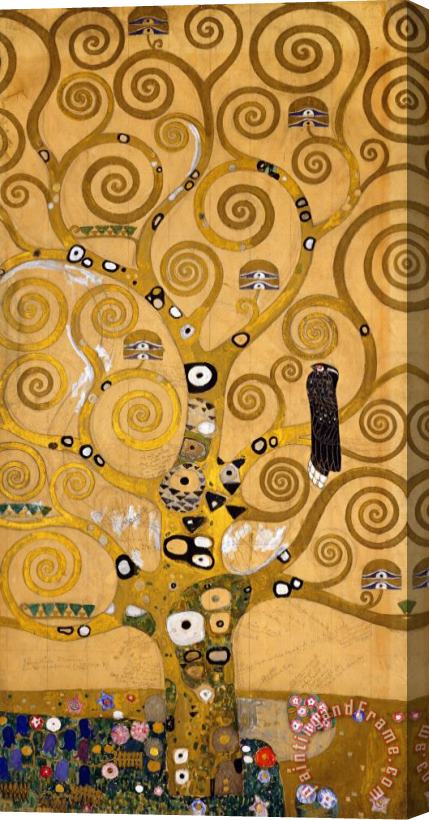 Gustav Klimt Tree Of Life Stretched Canvas Painting / Canvas Art