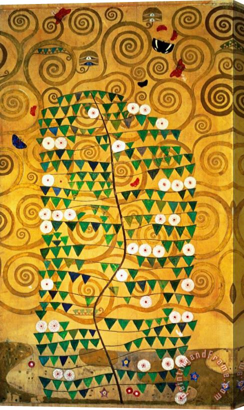 Gustav Klimt Tree of Life Stoclet Frieze Stretched Canvas Painting / Canvas Art