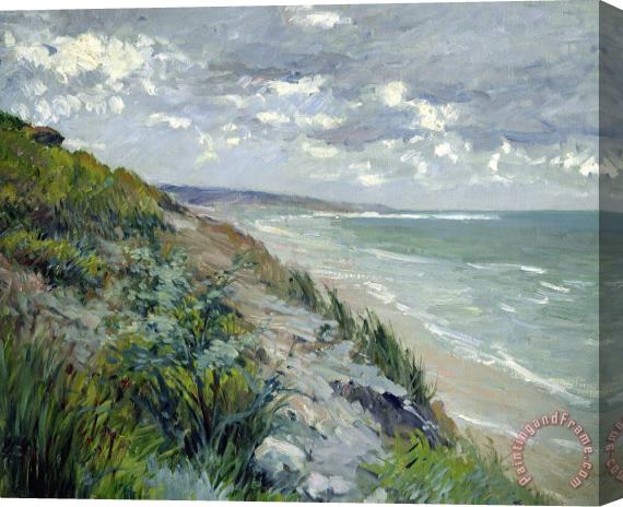 Gustave Caillebotte Cliffs by the sea at Trouville Stretched Canvas Painting / Canvas Art