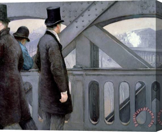 Gustave Caillebotte Le Pont De L'europe Stretched Canvas Print / Canvas Art