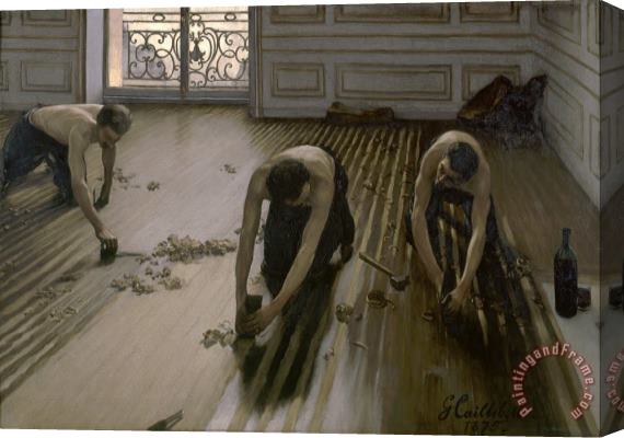 Gustave Caillebotte The Floor Planers Stretched Canvas Print / Canvas Art