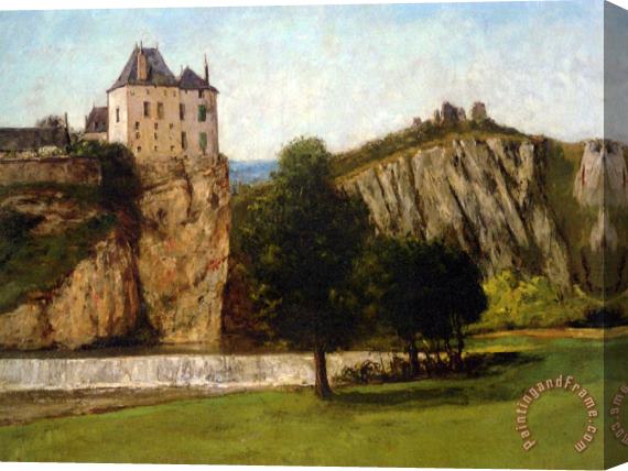 Gustave Courbet Le Chateau De Thoraise Stretched Canvas Print / Canvas Art