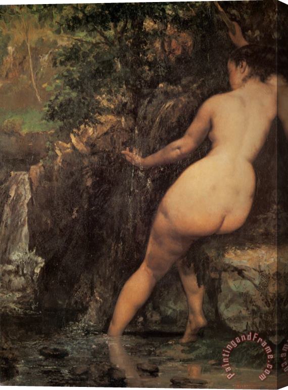 Gustave Courbet The Source Stretched Canvas Painting / Canvas Art