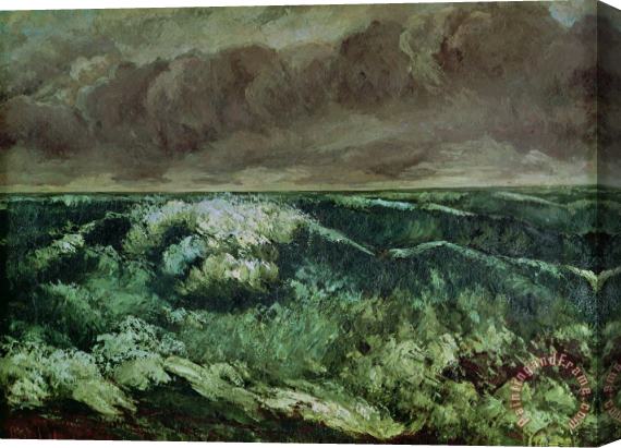 Gustave Courbet The Wave Stretched Canvas Painting / Canvas Art
