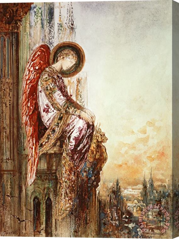 Gustave Moreau Angel Traveller Stretched Canvas Painting / Canvas Art