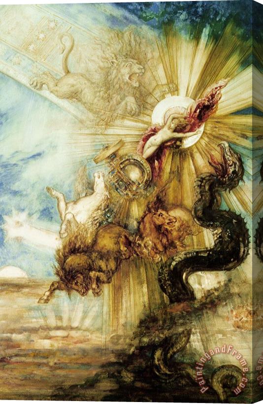 Gustave Moreau The Fall Of Phaethon Stretched Canvas Painting / Canvas Art