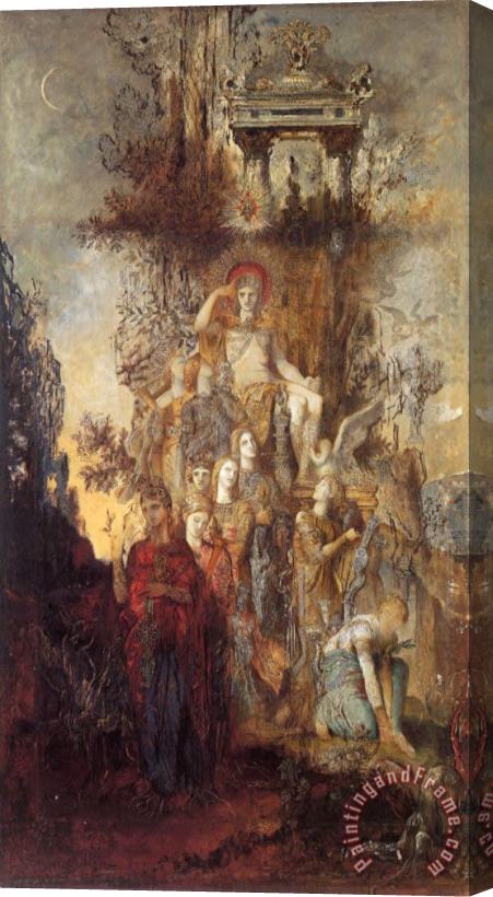 Gustave Moreau The Muses Leaving Their Father Apollo to Go And Enlighten The World Stretched Canvas Painting / Canvas Art