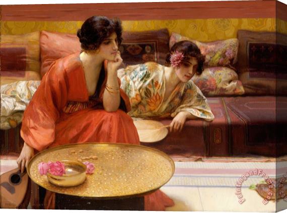 H. Siddons Mowbray Idle Hours Stretched Canvas Painting / Canvas Art