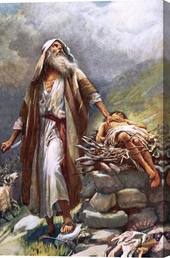 Harold Copping Abraham And Isaac Stretched Canvas Print / Canvas Art