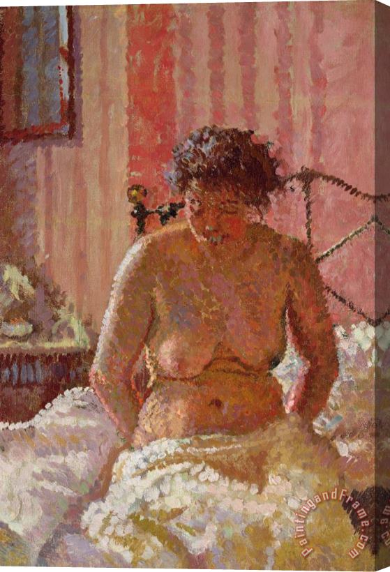 Harold Gilman Nude in an Interior Stretched Canvas Painting / Canvas Art