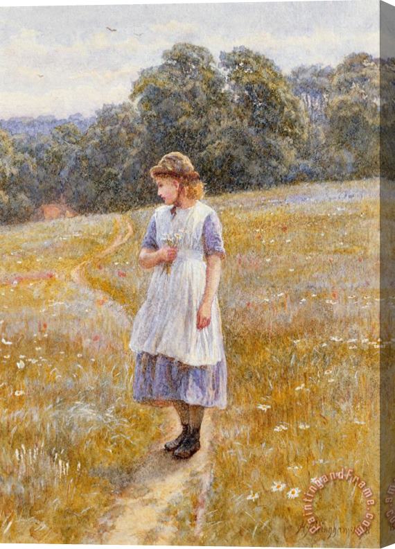 Helen Allingham Daydreamer Stretched Canvas Painting / Canvas Art