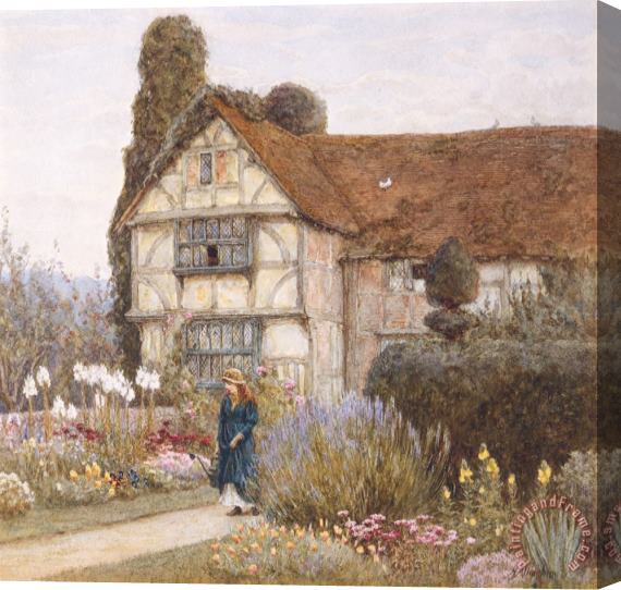 Helen Allingham Old Manor House Stretched Canvas Print / Canvas Art