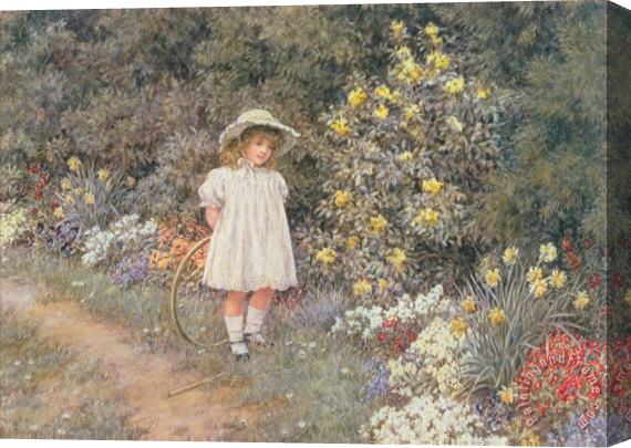 Helen Allingham Pause for Reflection Stretched Canvas Painting / Canvas Art