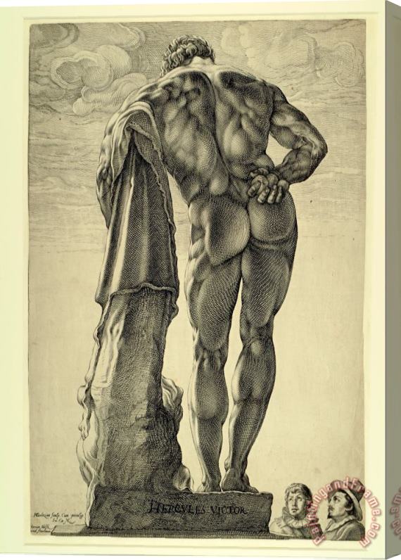 Hendrick Goltzius Farnese Hercules Stretched Canvas Print / Canvas Art
