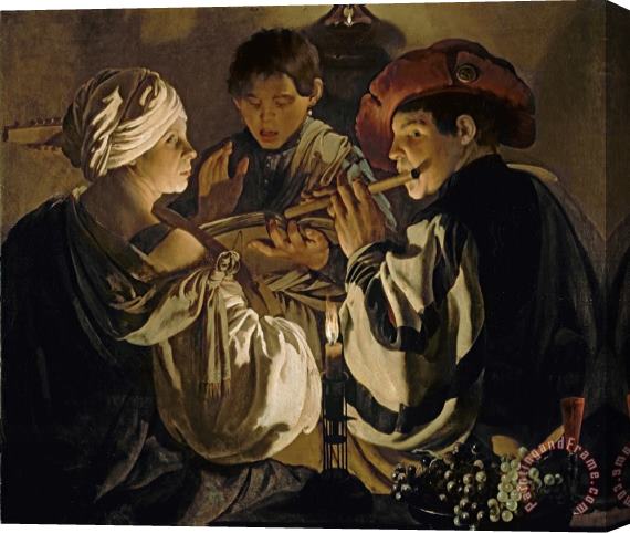 Hendrick Ter Brugghen Concert Stretched Canvas Painting / Canvas Art