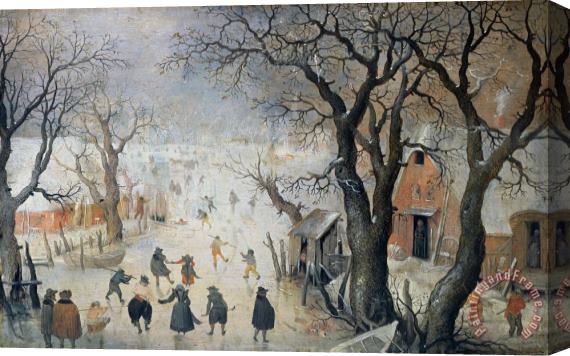 Hendrik Avercamp Winter Scene Stretched Canvas Print / Canvas Art