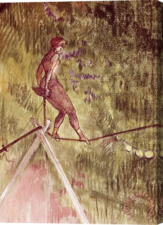 Henri de Toulouse-Lautrec Acrobat On Tightrope Stretched Canvas Print / Canvas Art