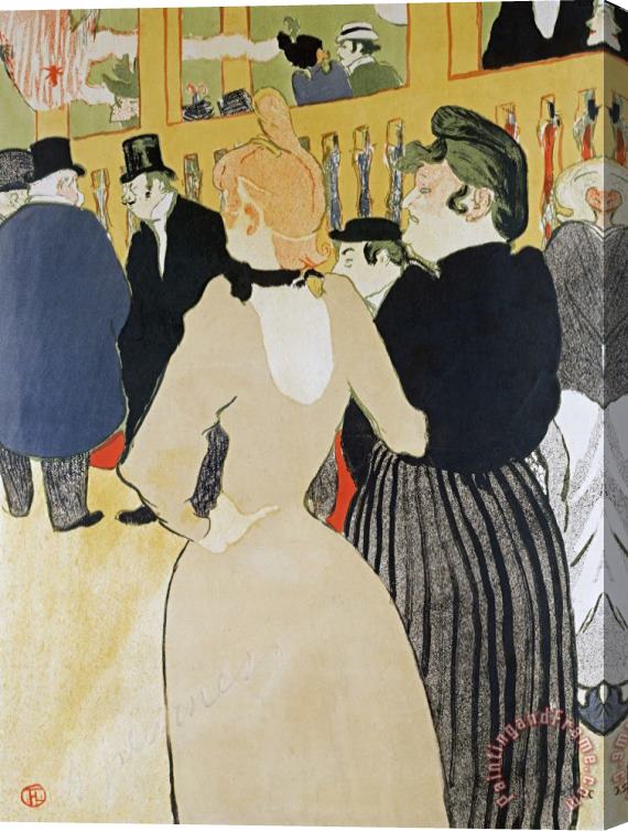 Henri de Toulouse-Lautrec At The Moulin Rouge. La Gouloue And Her Sister Stretched Canvas Print / Canvas Art