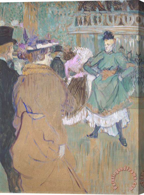 Henri de Toulouse-Lautrec Quadrille at The Moulin Rouge Stretched Canvas Print / Canvas Art