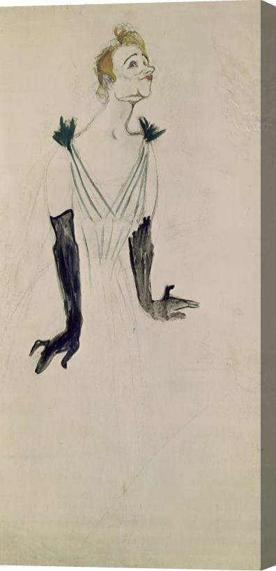 Henri de Toulouse-Lautrec Yvette Guilbert (1865 1944) Stretched Canvas Print / Canvas Art