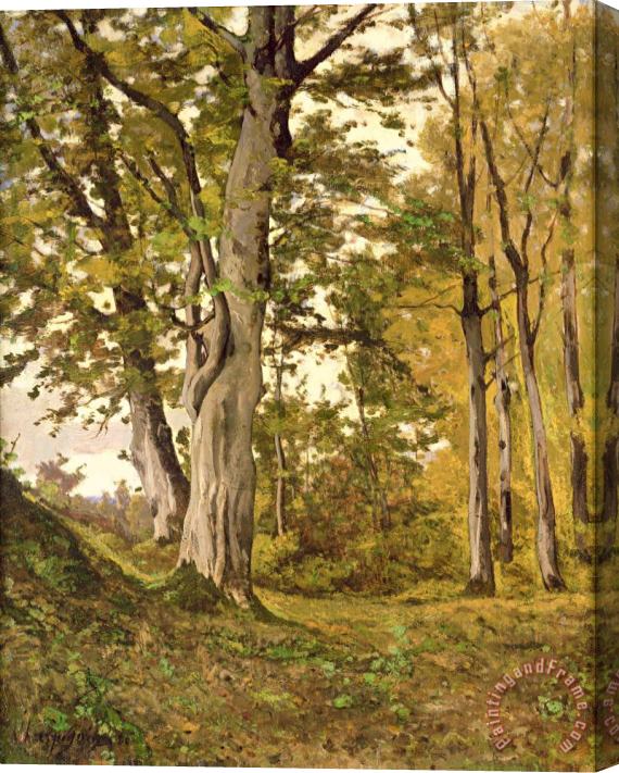 Henri-Joseph Harpignies Forest at Fontainebleau Stretched Canvas Print / Canvas Art
