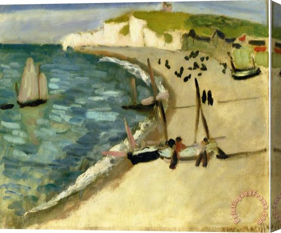 Henri Matisse Aht Amont Cliffs at Etretat 1920 Stretched Canvas Painting / Canvas Art