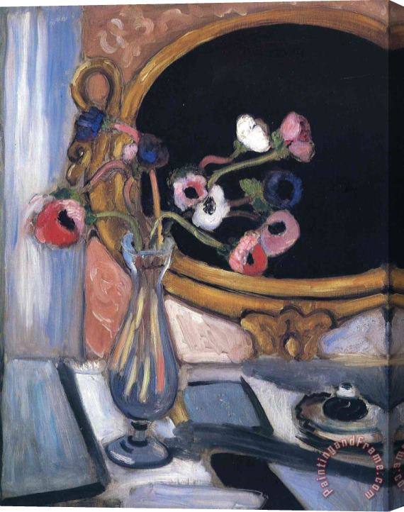 Henri Matisse Anemone And Mirror 1920 Stretched Canvas Print / Canvas Art