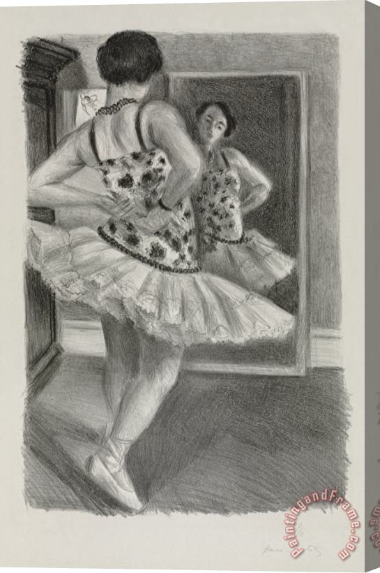 Henri Matisse Dancer Reflected in Mirror (danseuse Refletee Dans La Glace) Stretched Canvas Print / Canvas Art