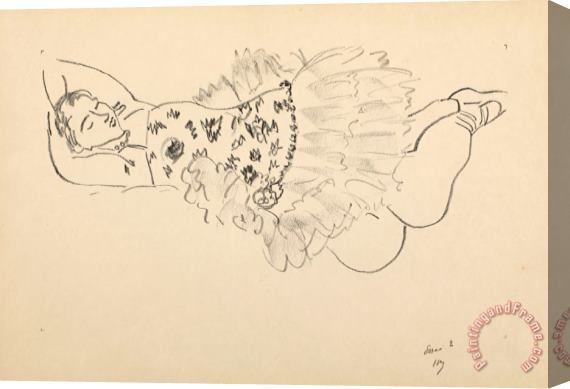Henri Matisse Danseuse Endormie, 1926 1927 Stretched Canvas Print / Canvas Art
